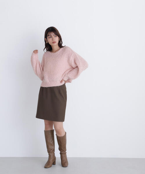 NATURAL BEAUTY BASIC(ナチュラルビューティーベーシック)の「◇フェザーネップニット(ニット/セーター・レディース・ピンク/ブルー/オフホワイト・FREE)」の15枚目の写真