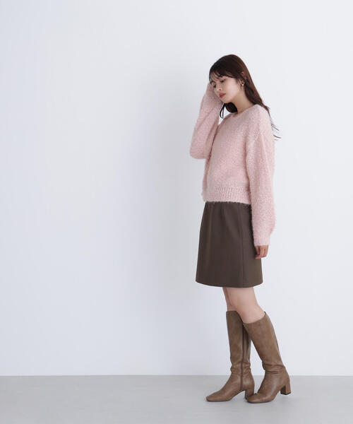 NATURAL BEAUTY BASIC(ナチュラルビューティーベーシック)の「◇フェザーネップニット(ニット/セーター・レディース・ピンク/ブルー/オフホワイト・FREE)」の17枚目の写真
