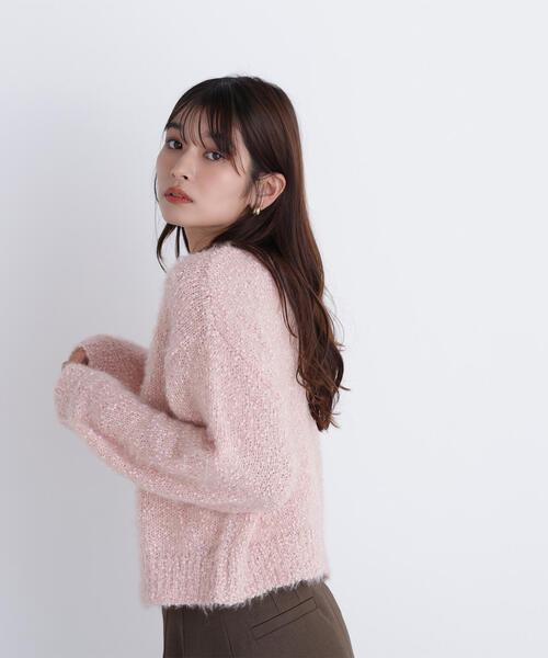 NATURAL BEAUTY BASIC(ナチュラルビューティーベーシック)の「◇フェザーネップニット(ニット/セーター・レディース・ピンク/ブルー/オフホワイト・FREE)」の18枚目の写真
