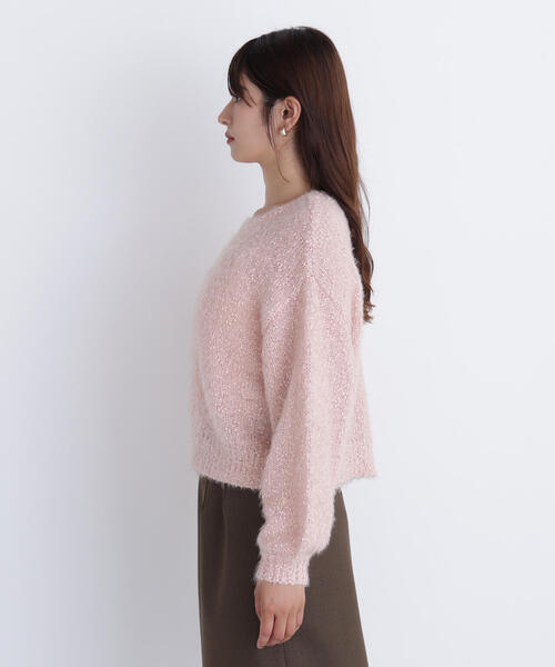 NATURAL BEAUTY BASIC(ナチュラルビューティーベーシック)の「◇フェザーネップニット(ニット/セーター・レディース・ピンク/ブルー/オフホワイト・FREE)」の19枚目の写真