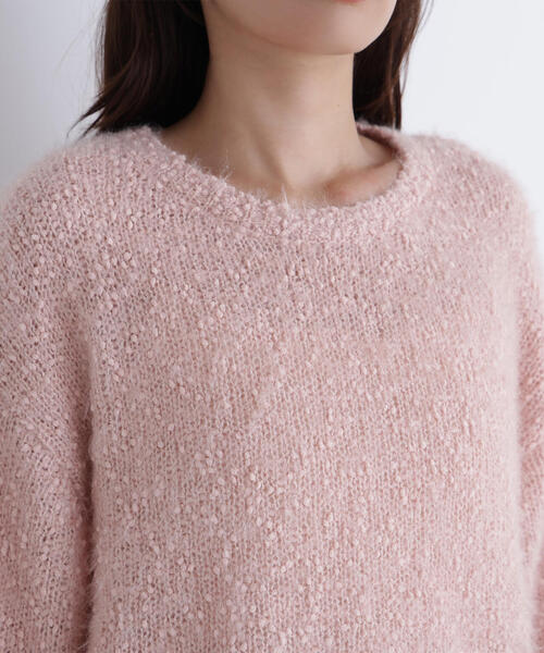 NATURAL BEAUTY BASIC(ナチュラルビューティーベーシック)の「◇フェザーネップニット(ニット/セーター・レディース・ピンク/ブルー/オフホワイト・FREE)」の21枚目の写真