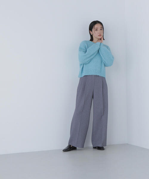 NATURAL BEAUTY BASIC(ナチュラルビューティーベーシック)の「◇フェザーネップニット(ニット/セーター・レディース・ピンク/ブルー/オフホワイト・FREE)」の5枚目の写真