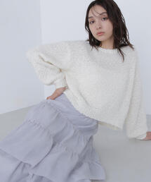 ◇フェザーネップニット