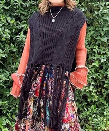 チャイハネ | 【チャイハネ】ルティフリンジニットベスト(ベスト)