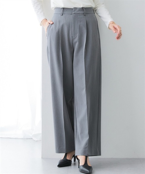 7days Life Styling（セブンデイズライフスタイリング）の「【テーパード/ワイド】万能センタープレスタックテーパードパンツ（レギュラー丈）【しわになりにくい・速乾・UVカット】＜大きいサイズ有＞（スラックス・レディース・杢グレー/ブラック/グレー系1/ブラック系1/ネイビー系1/ネイビー・S/M/L/LL/3L/4L/TS/TM/TL/TLL/T3L/T4L）」の18枚目の写真