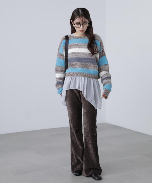 FREE'S MART(フリーズマート)の「◆ベロアフレアレギンスパンツ(その他パンツ・レディース・ブラウン/ブラック・SMALL/MEDIUM)」の15枚目の写真