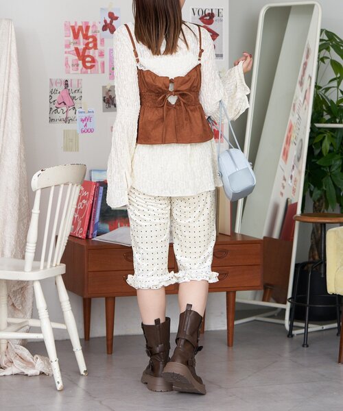 CIAOPANIC(チャオパニック)の「【neutral by ciaopanic】2サイズ展開/裾フリルフレアパンツ(その他パンツ・レディース・ホワイト/ブラウン/ブラック・0/1)」の16枚目の写真