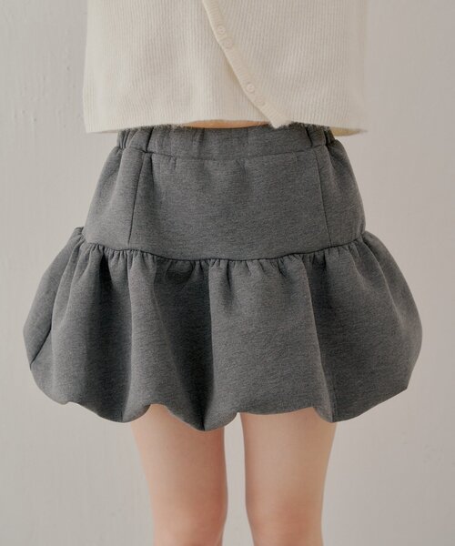 ⭐︎美品⭐︎CHANELニット ミニスカート グレー COCODEAL (ココディール）裏毛サーキュラーミニスカート 25春夏