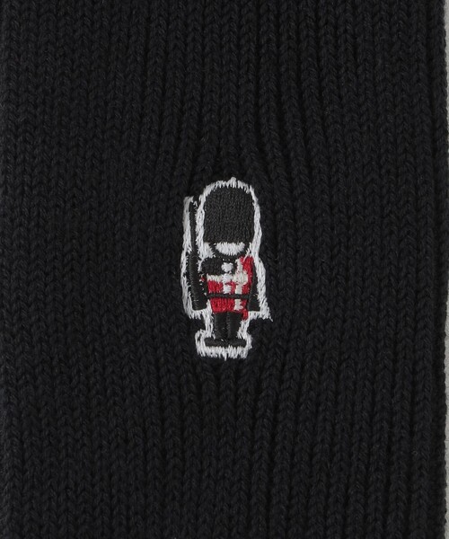 BLACK LABEL CRESTBRIDGE（ブラックレーベル・クレストブリッジ）の「ワンポイントガーズマンウォームソックス（ソックス/靴下・メンズ・レッド系その他3/ブラック・FREE）」の3枚目の写真