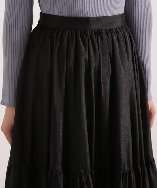 PROPORTION BODY DRESSING（プロポーションボディドレッシング）の「【加藤栞さん着用】シアーティアードスカート / 1215220106（スカート・レディース・ホワイト系その他/ブラック・MEDIUM/P/S）」の9枚目の写真