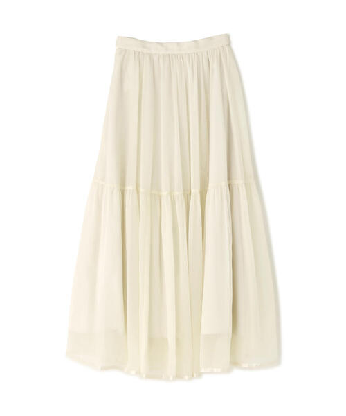 PROPORTION BODY DRESSING（プロポーションボディドレッシング）の「【加藤栞さん着用】シアーティアードスカート / 1215220106（スカート・レディース・ホワイト系その他/ブラック・MEDIUM/P/S）」の12枚目の写真