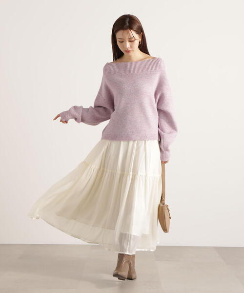 PROPORTION BODY DRESSING（プロポーションボディドレッシング）の「【加藤栞さん着用】シアーティアードスカート / 1215220106（スカート・レディース・ホワイト系その他/ブラック・MEDIUM/P/S）」の14枚目の写真