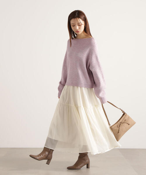 PROPORTION BODY DRESSING（プロポーションボディドレッシング）の「【加藤栞さん着用】シアーティアードスカート / 1215220106（スカート・レディース・ホワイト系その他/ブラック・MEDIUM/P/S）」の15枚目の写真