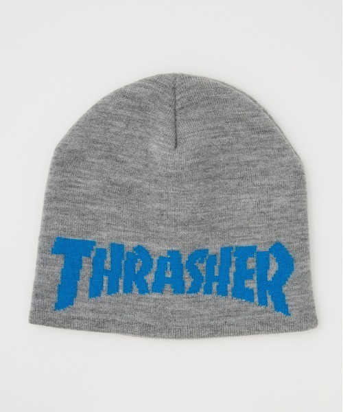 RODEO CROWNS WIDE BOWL（ロデオクラウンズワイドボウル）の「THRASHER ニットキャップ（ニットキャップ/ビーニー・レディース・ブラック/グレー×ホワイト/ブラウン・FREE）」の13枚目の写真