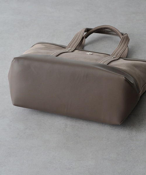 U.S. POLO ASSN.（ユーエスポロアッスン）の「【U.S. POLO ASSN.】≪別注≫ キャンバストートバッグ PC A4サイズ収納可能 ビジネスバッグ 通勤 通学（トートバッグ・レディース・ブラック/オフホワイト/グレー・FREE）」の18枚目の写真