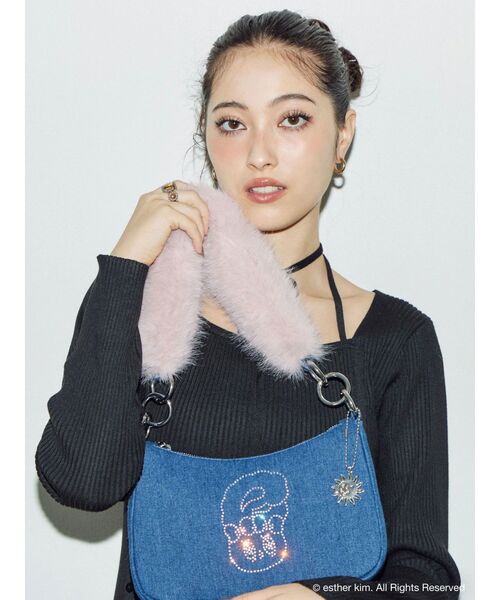 EVRIS(エヴリス)の「【Esther Bunny × EVRIS】バニーブリングハンドBAG(ハンドバッグ・レディース・インディゴブルー・FREE)」の1枚目の写真