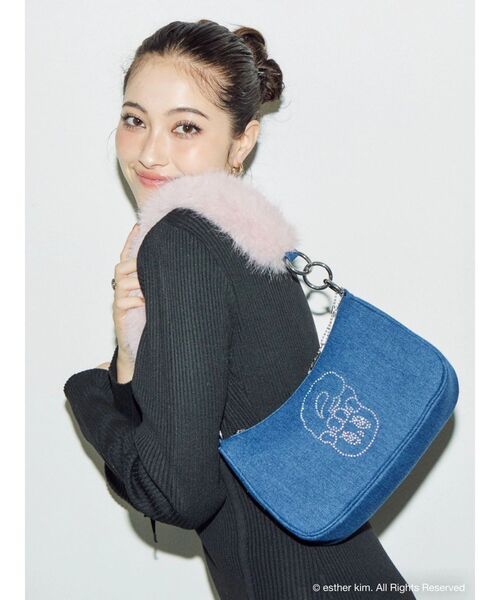 EVRIS(エヴリス)の「【Esther Bunny × EVRIS】バニーブリングハンドBAG(ハンドバッグ・レディース・インディゴブルー・FREE)」の5枚目の写真