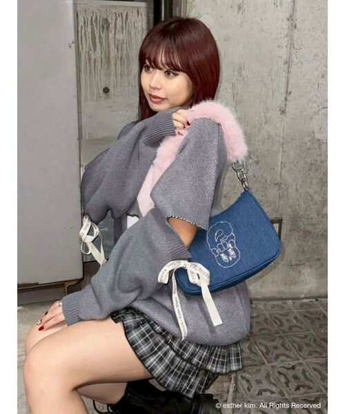 EVRIS(エヴリス)の「【Esther Bunny × EVRIS】バニーブリングハンドBAG(ハンドバッグ・レディース・インディゴブルー・FREE)」の11枚目の写真