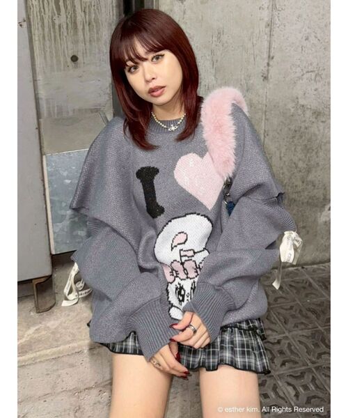 EVRIS(エヴリス)の「【Esther Bunny × EVRIS】バニーブリングハンドBAG(ハンドバッグ・レディース・インディゴブルー・FREE)」の12枚目の写真