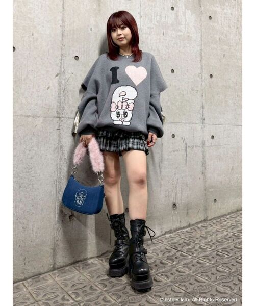 EVRIS(エヴリス)の「【Esther Bunny × EVRIS】バニーブリングハンドBAG(ハンドバッグ・レディース・インディゴブルー・FREE)」の14枚目の写真