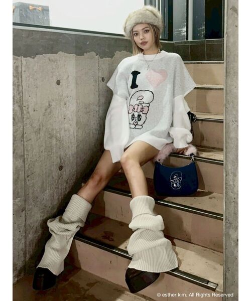 EVRIS(エヴリス)の「【Esther Bunny × EVRIS】バニーブリングハンドBAG(ハンドバッグ・レディース・インディゴブルー・FREE)」の16枚目の写真