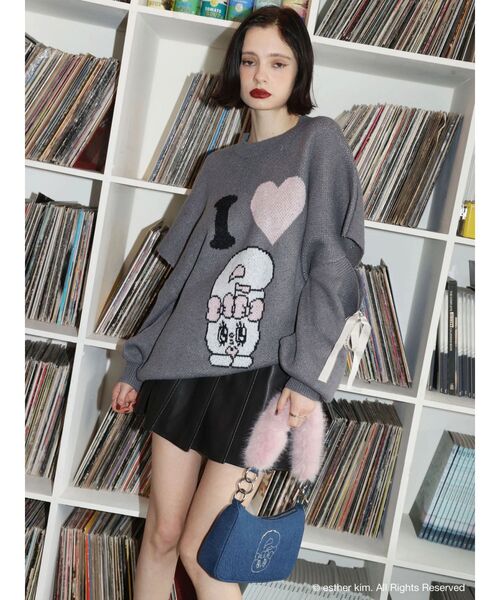 EVRIS(エヴリス)の「【Esther Bunny × EVRIS】バニーブリングハンドBAG(ハンドバッグ・レディース・インディゴブルー・FREE)」の19枚目の写真