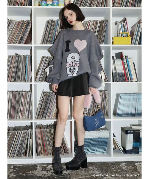 EVRIS(エヴリス)の「【Esther Bunny × EVRIS】バニーブリングハンドBAG(ハンドバッグ・レディース・インディゴブルー・FREE)」の20枚目の写真