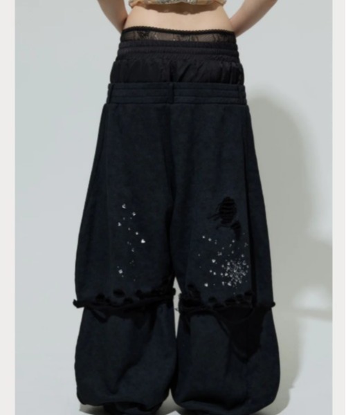 neith.(ネイス)の「neith./ネイス/Meteor Low-rise Sweat Pants(Black)(スウェットパンツ・レディース・ブラック・F)」の7枚目の写真