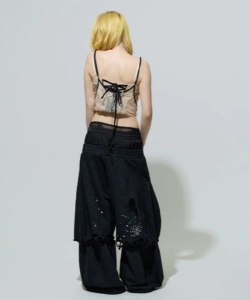 neith.(ネイス)の「neith./ネイス/Meteor Low-rise Sweat Pants(Black)(スウェットパンツ・レディース・ブラック・F)」の5枚目の写真