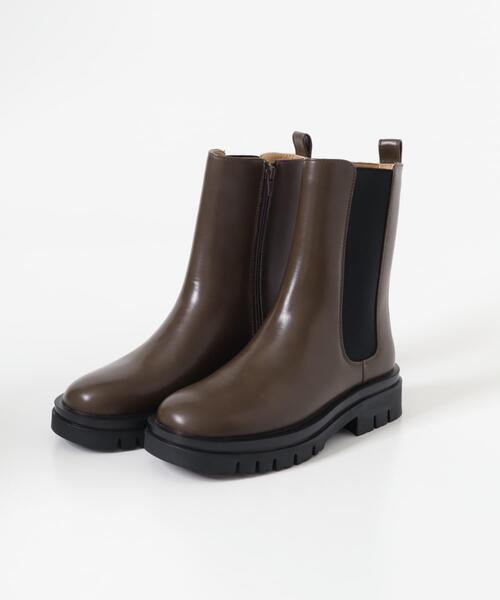 ITEMS URBANRESEARCH（アイテムズ アーバンリサーチ）の「サイドゴアブーツ（ブーツ・レディース・ブラウン/ブラック・LARGE/MEDIUM/SMALL）」の16枚目の写真