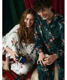 SLEEPY SLEEPY（スリーピースリーピー）の「ベロアチューリップフラワーパジャマ 長袖セット【ペアパジャマ/Xmas限定BOX付】／SLEEPY SLEEPY（ルームウェア/パジャマ・メンズ）」