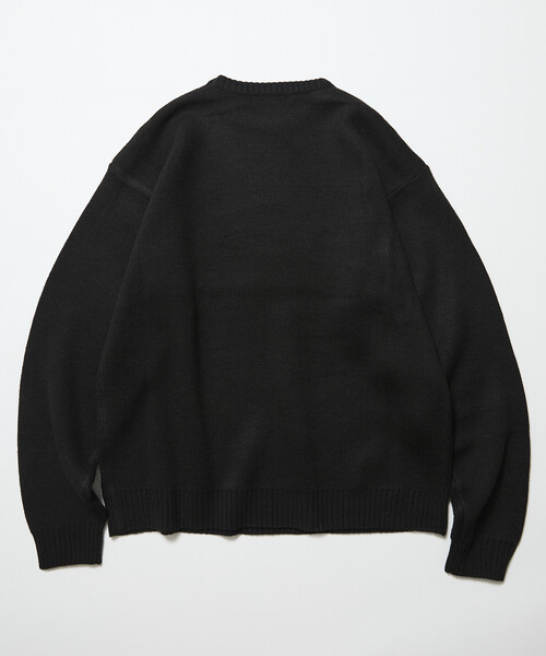 FREAK'S STORE(フリークスストア)の「限定展開 POLeR×FREAK'S STORE/ポーラー 別注 リラックスフィット アニマルデザイン ジャガード クルーネック ニット / WOLF(ニット/セーター・メンズ・ネイビー/ブラック/チャコールグレー・SMALL/MEDIUM/LARGE)」の20枚目の写真
