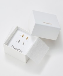Phoebe（フィービィー）の「【SPECIAL SET】『金属アレルギー対応』メタルオーバルペアピアス/サージカルステンレス（ピアス（両耳用））」