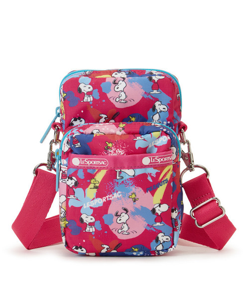 LeSportsac(レスポートサック)の「MINI PHONE BAG ピーナッツプレイタイム(ショルダーバッグ・レディース・ピンク・FREE)」の4枚目の写真