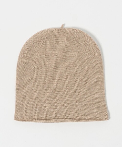 Steven Alan(スティーブンアラン)の「<Steven Alan>カシミヤ ロール ニットワッチ(ニットキャップ/ビーニー・レディース・ベージュ/ネイビー・FREE)」の2枚目の写真