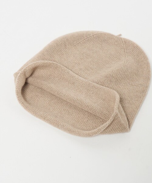 Steven Alan(スティーブンアラン)の「<Steven Alan>カシミヤ ロール ニットワッチ(ニットキャップ/ビーニー・レディース・ベージュ/ネイビー・FREE)」の4枚目の写真