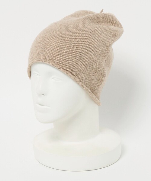 Steven Alan(スティーブンアラン)の「<Steven Alan>カシミヤ ロール ニットワッチ(ニットキャップ/ビーニー・レディース・ベージュ/ネイビー・FREE)」の9枚目の写真