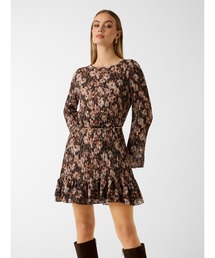 Guess | Long Sleeves Ilenia Pleat Dress ワンピース(ワンピース)