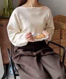 LE MORE（リモア）の「チョーカー付きボートネックニットプルオーバー（ニット/セーター）」