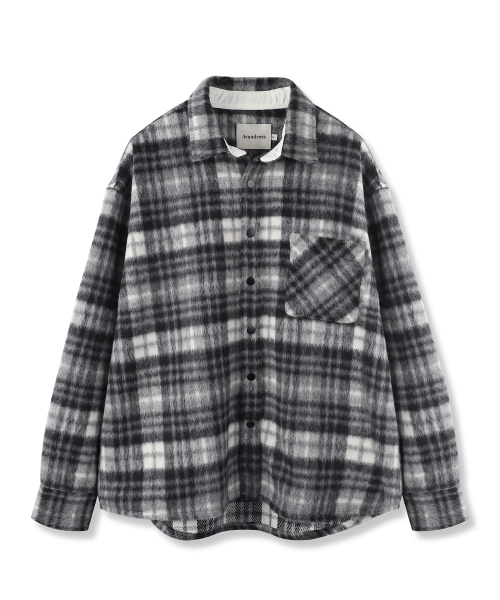 AVANDRESS(アバンドレス )の「Sanders Check Shirt Jacket BROWN(その他アウター・レディース・ブラウン・MEDIUM/LARGE)」の2枚目の写真