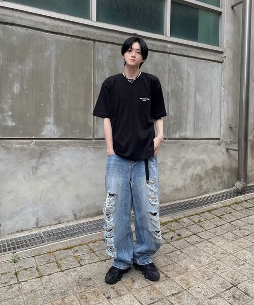 Millo Archive（ミロ アーカイブ）の「リフレクトカーブドダメージパンツ[ライトブルー]（デニムパンツ・レディース・その他・SMALL/MEDIUM/LARGE/X-LARGE）」の16枚目の写真