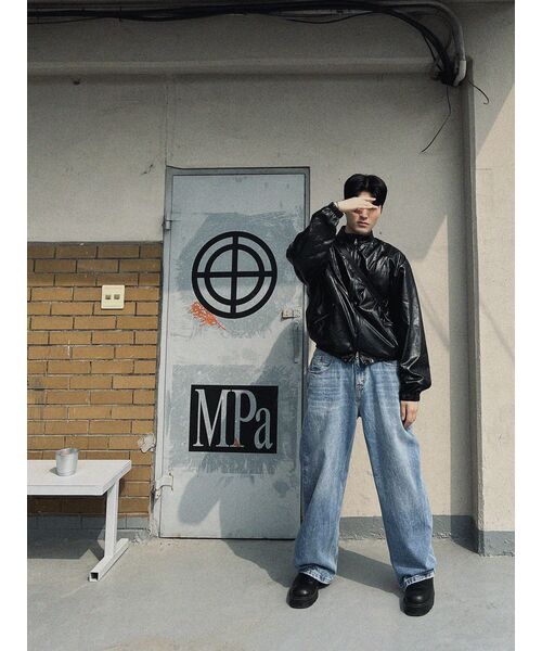 Millo Archive（ミロ アーカイブ）の「リフレクトカーブドダメージパンツ[ライトブルー]（デニムパンツ・レディース・その他・SMALL/MEDIUM/LARGE/X-LARGE）」の4枚目の写真