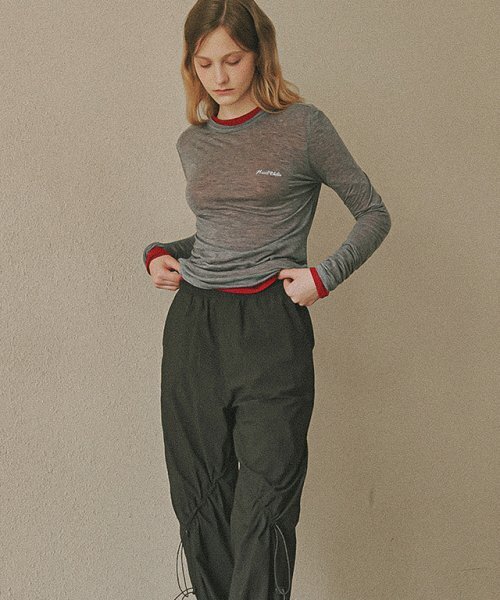 RONRON(ロンロン)の「NUIT FLAT LONG SLEEVE GREY(Tシャツ/カットソー・レディース・その他・FREE)」の2枚目の写真