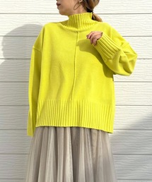 Q | リブハイネックニット(ニット/セーター)