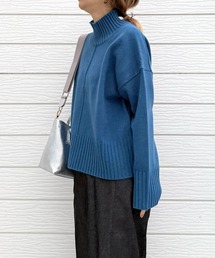 Q | リブハイネックニット(ニット/セーター)