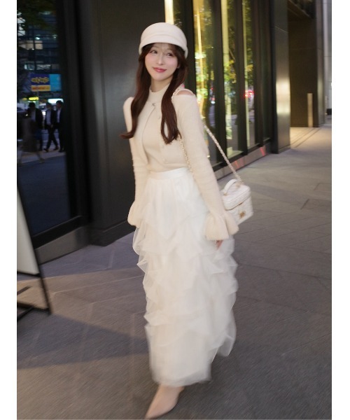 アンサンブルシャギーニットトップス（ニット/セーター）｜Darich