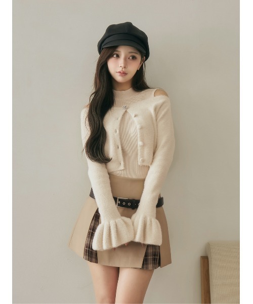 Darich アンサンブルシャギーニットトップス アイボリー FREE アンサンブルシャギーニットトップス（ニット/セーター）｜Darich