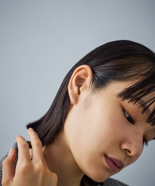 K10WG フープピアス ツイスト（ピアス（両耳用））｜Jouete