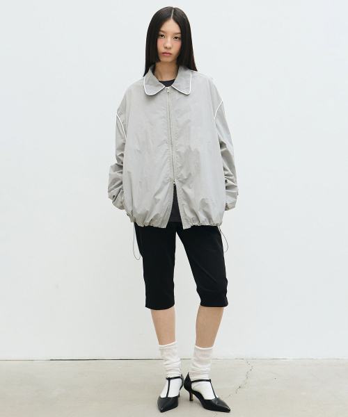NICK&NICOLE(ニックアンドニコール)の「TWO WAY WINDBREAKER JACKET_GRAY(ナイロンジャケット・レディース・その他・FREE)」の4枚目の写真