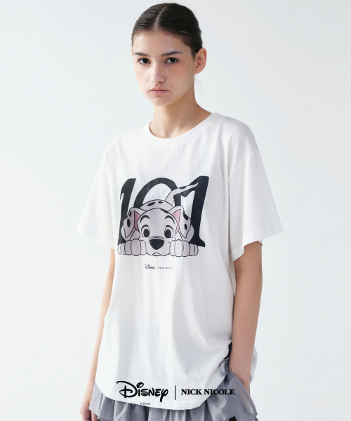 NICK&NICOLE(ニックアンドニコール)の「DISNEY 101 DALMATIAN DOG TOP_WHITE(Tシャツ/カットソー・レディース・その他・FREE)」の1枚目の写真